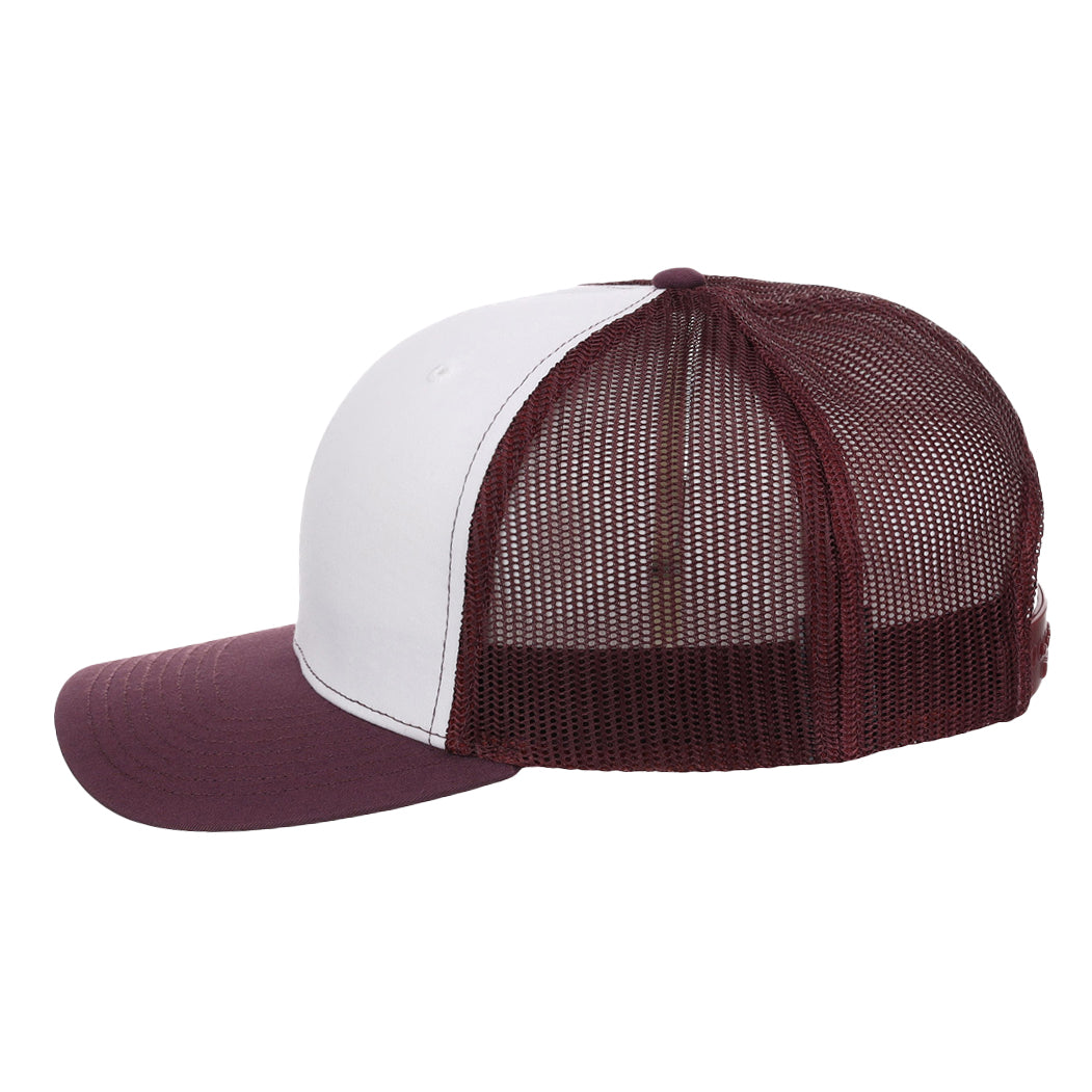 Richardson 112 Trucker - White/Maroon