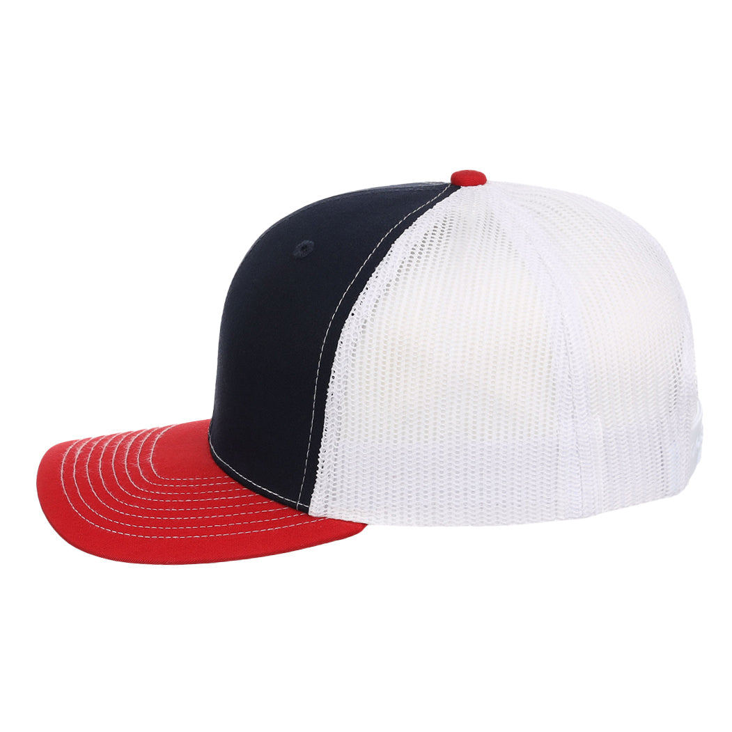 Richardson 112 Trucker - Navy/White/Red