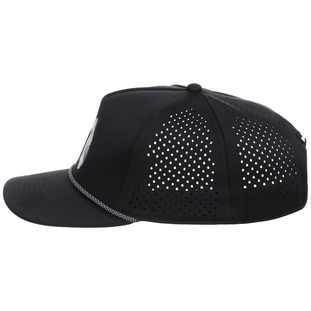 Local Crowns Florida Reflective 5 Panel Tech w/Rope - Black