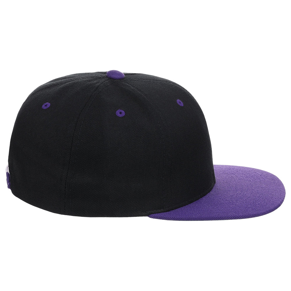 YP Classics Blank Snapback - Black/Purple