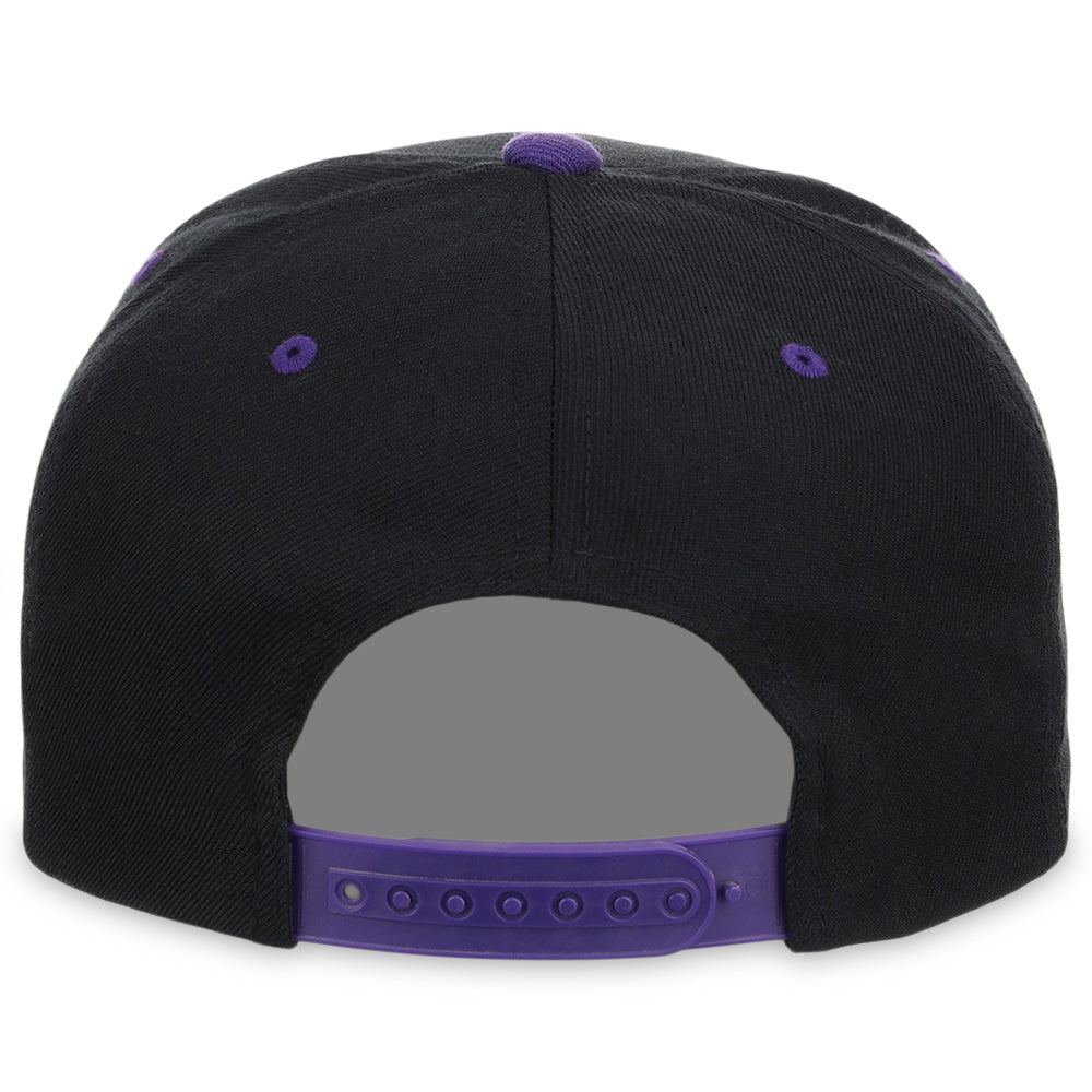 YP Classics Blank Snapback - Black/Purple
