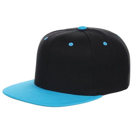 YP Classics Blank Snapback - Black/Teal