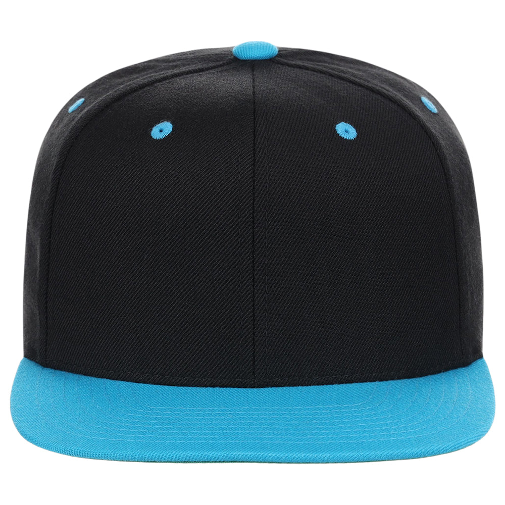 YP Classics Blank Snapback - Black/Teal