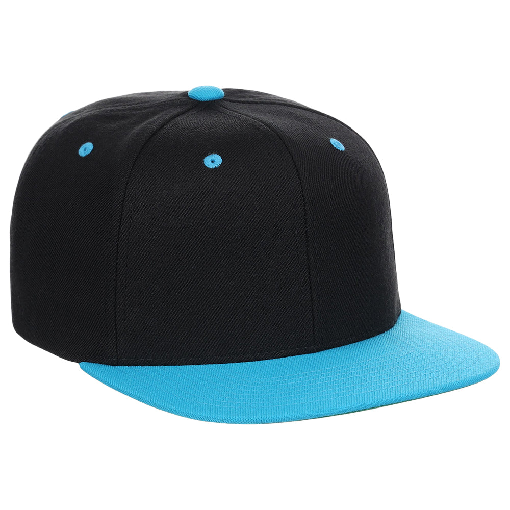 YP Classics Blank Snapback - Black/Teal