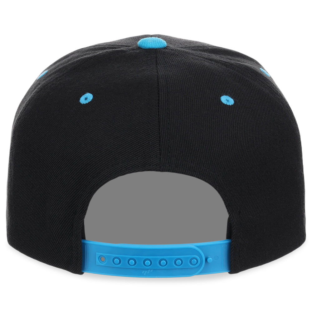 YP Classics Blank Snapback - Black/Teal