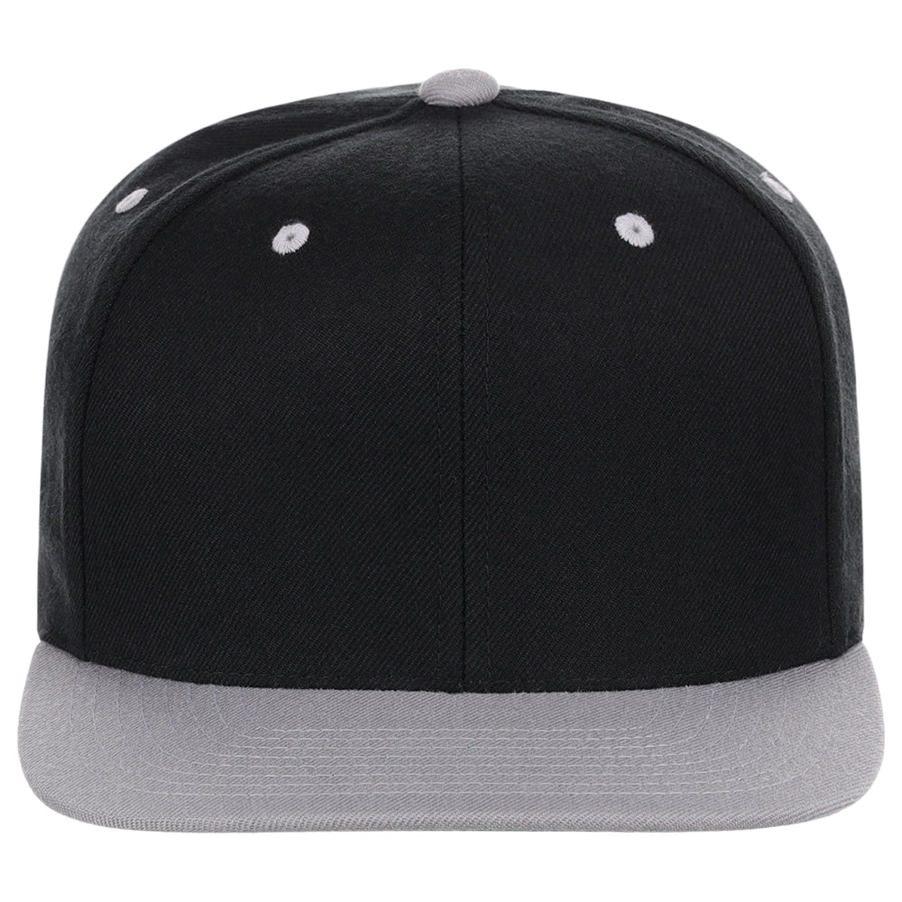 YP Classics Blank Snapback - Black/Grey