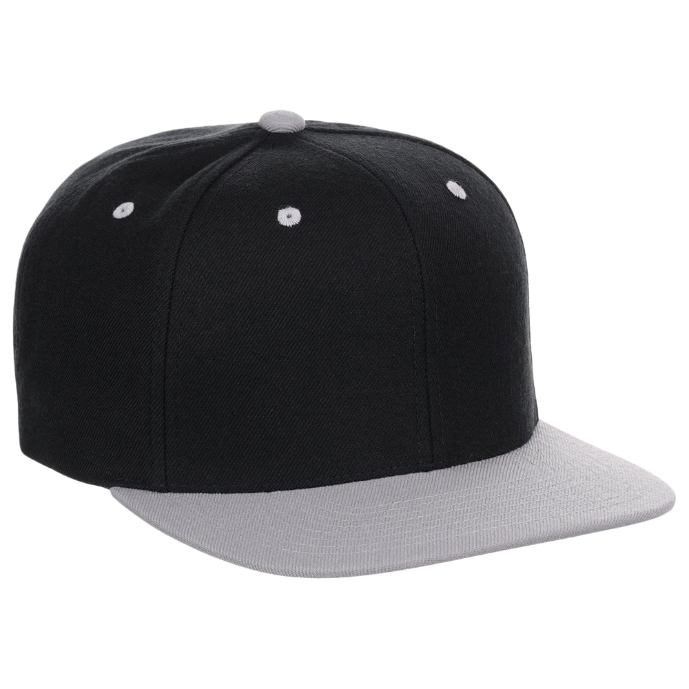 YP Classics Blank Snapback - Black/Grey