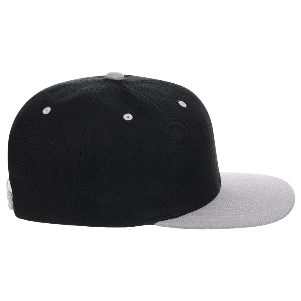 YP Classics Blank Snapback - Black/Grey