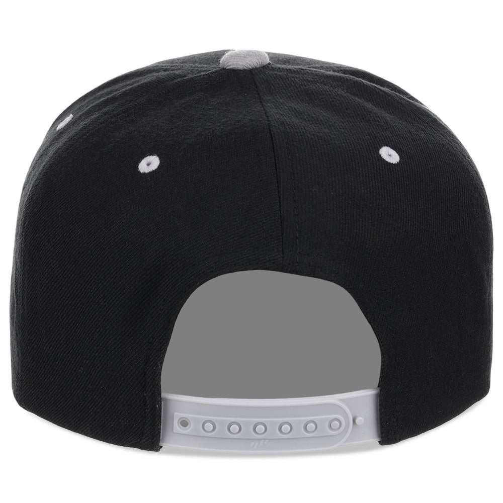YP Classics Blank Snapback - Black/Grey