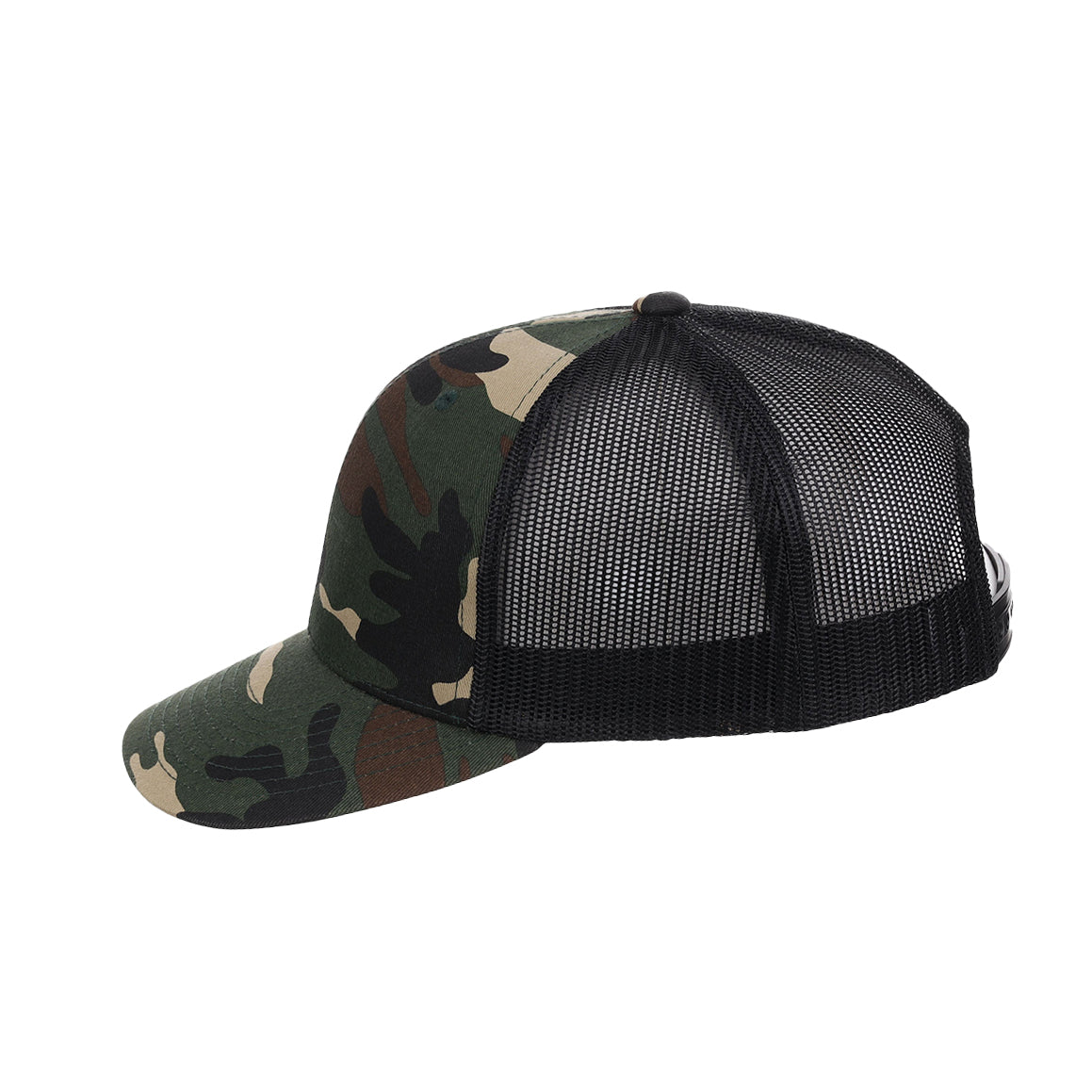 YP Classics Fan Trucker - Woodland Camo/Black