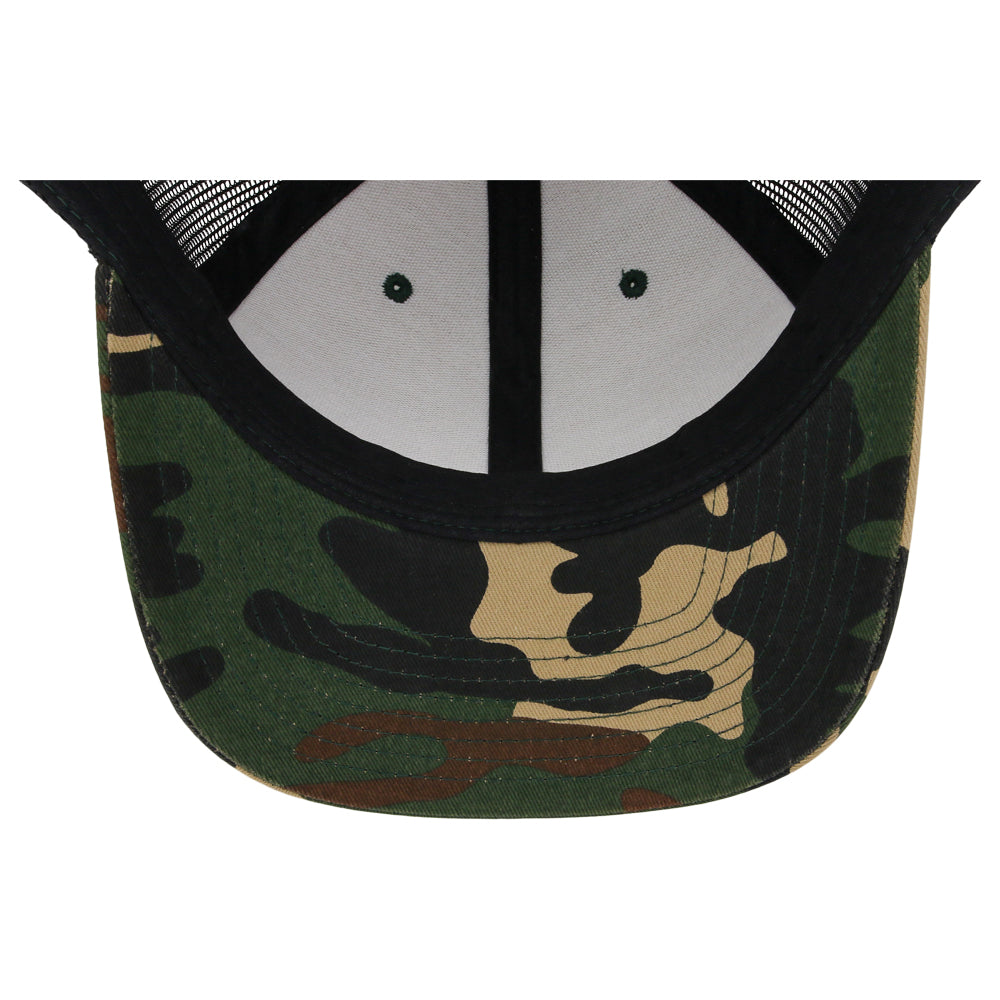 YP Classics Fan Trucker - Woodland Camo/Black