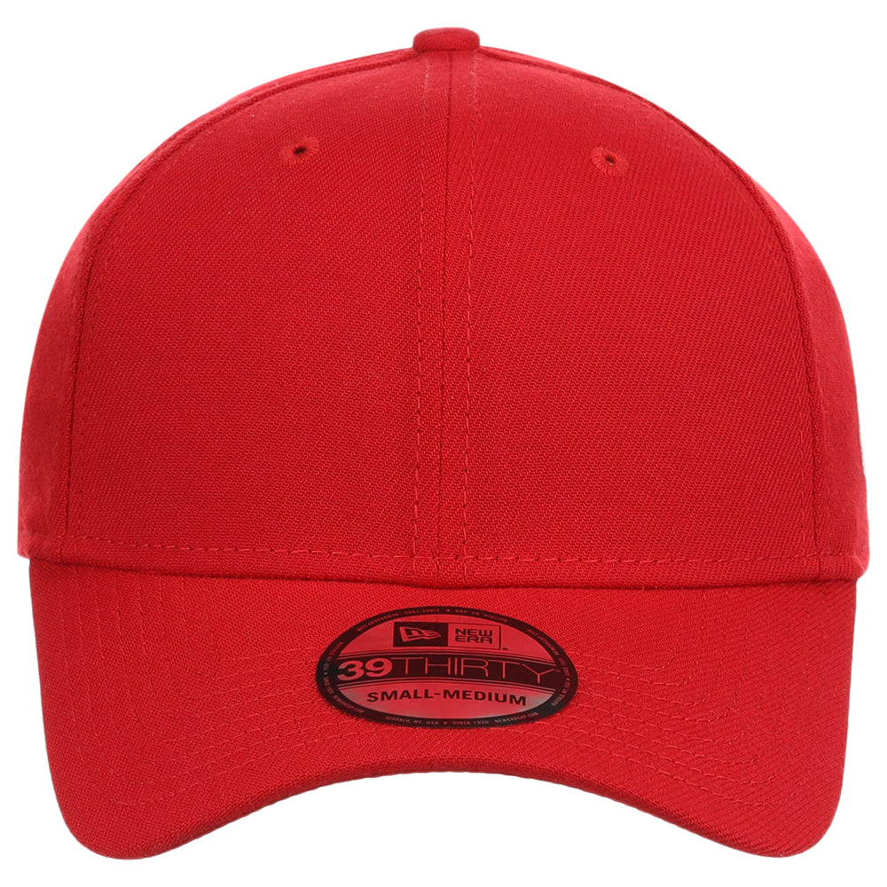 New Era Blank Poly 39THIRTY Cap - Scarlet