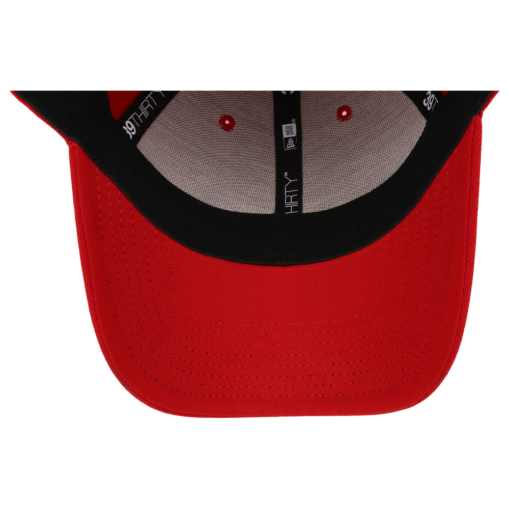 New Era Blank Poly 39THIRTY Cap - Scarlet