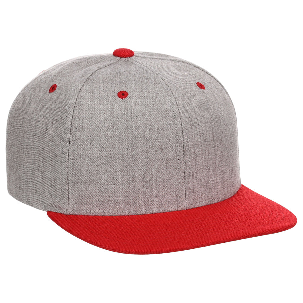 YP Classics Premium Snapback - Grey/Red