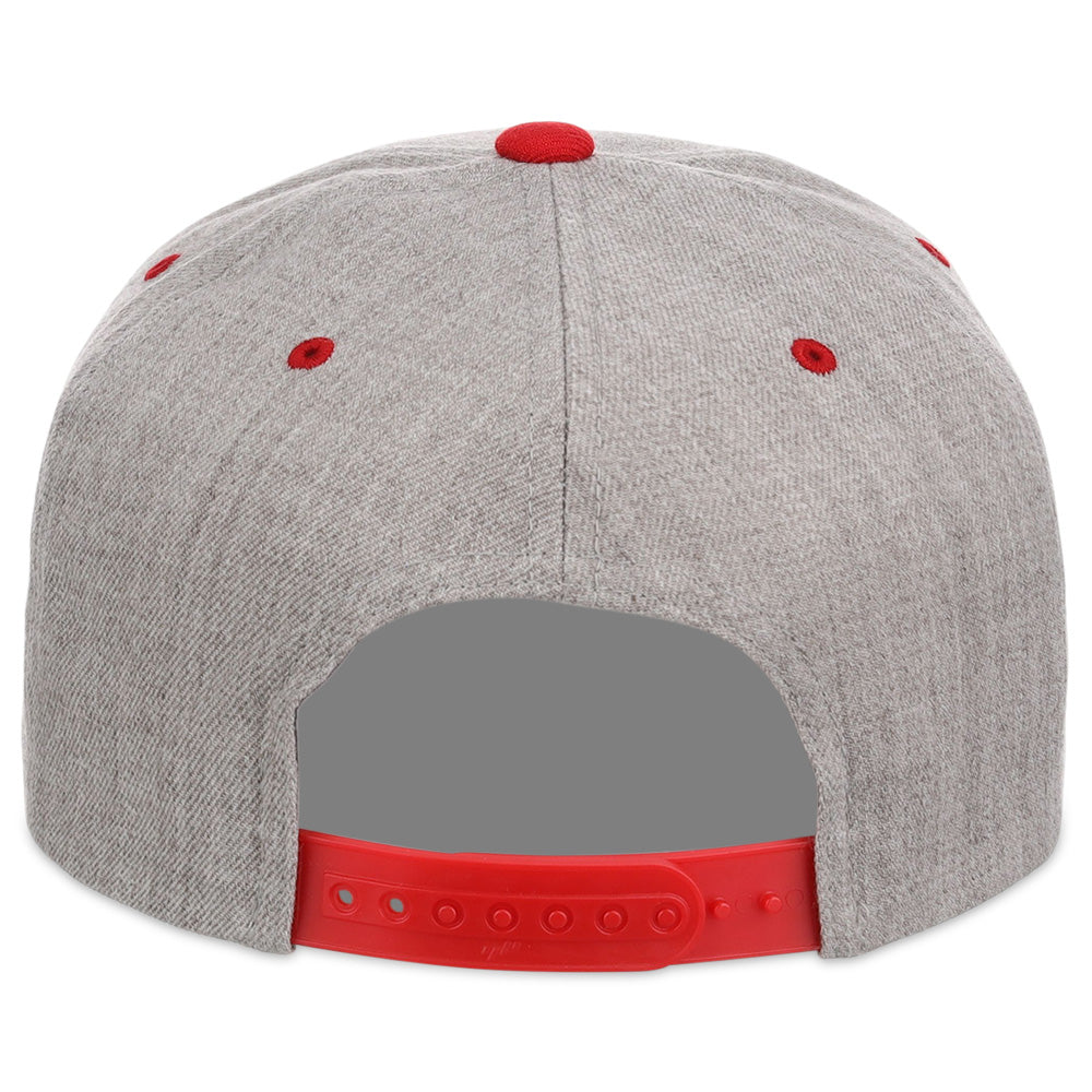 YP Classics Premium Snapback - Grey/Red
