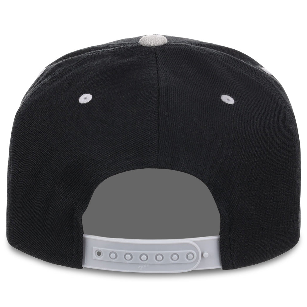 YP Classics Blank Snapback - Black/Heather Grey