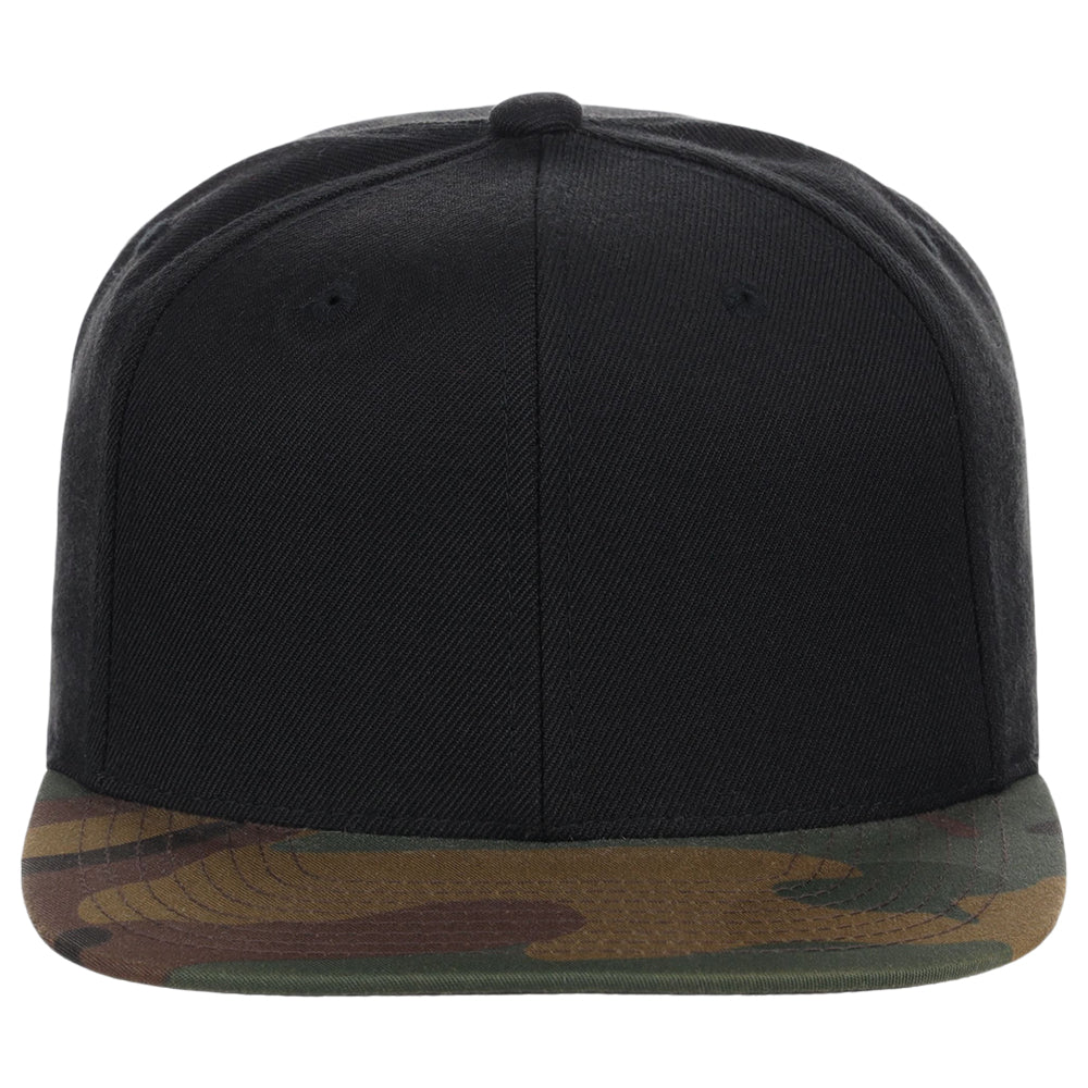 YP Classics Blank Snapback - Black/Camo