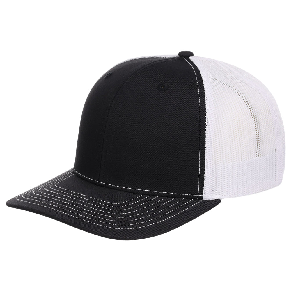 Richardson 112 Trucker - Black/White
