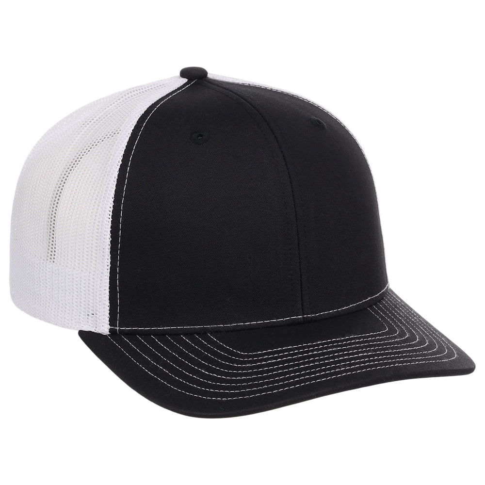 Richardson 112 Trucker - Black/White