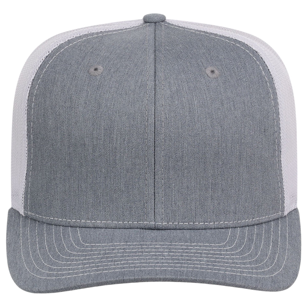 Richardson 112 Trucker - Heather Grey/White