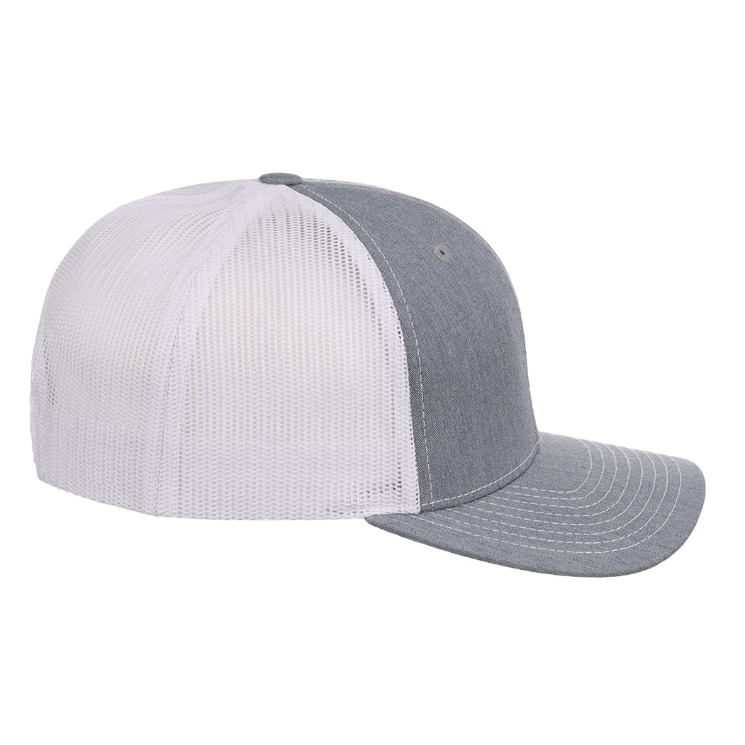 Richardson 112 Trucker - Heather Grey/White