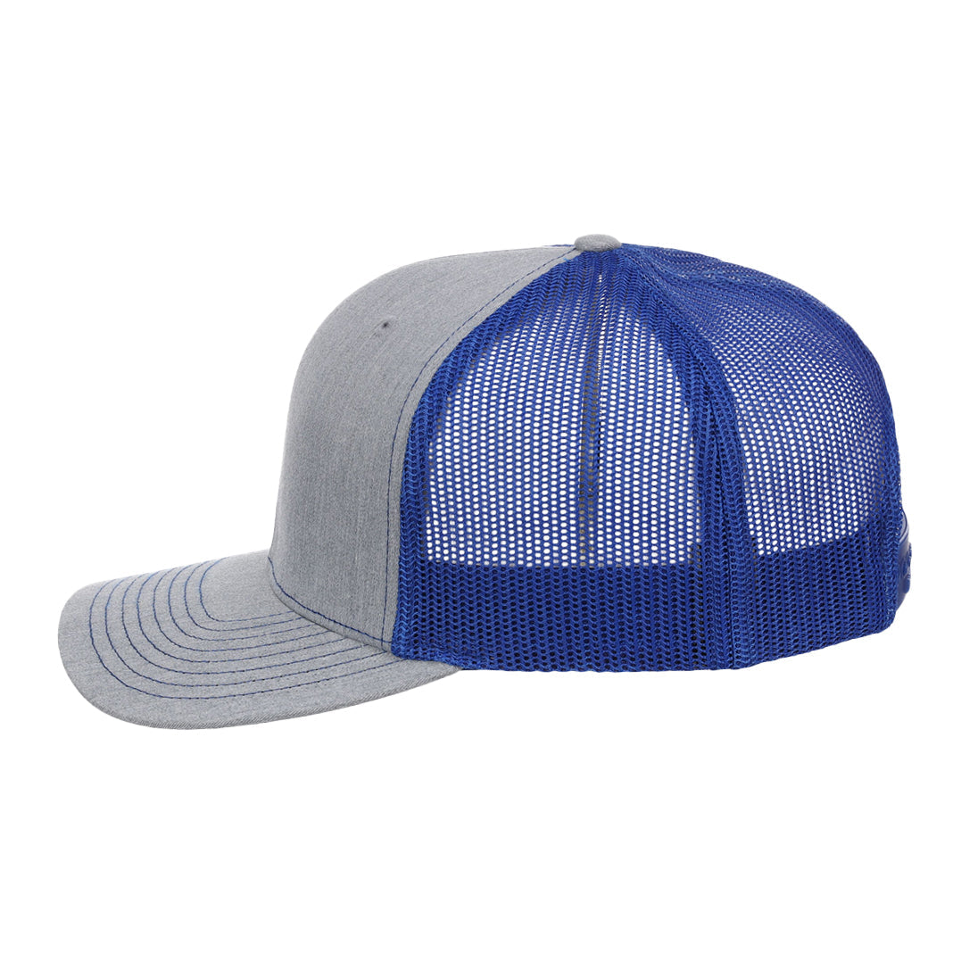 Richardson 112 Trucker - Heather Grey/Royal Blue