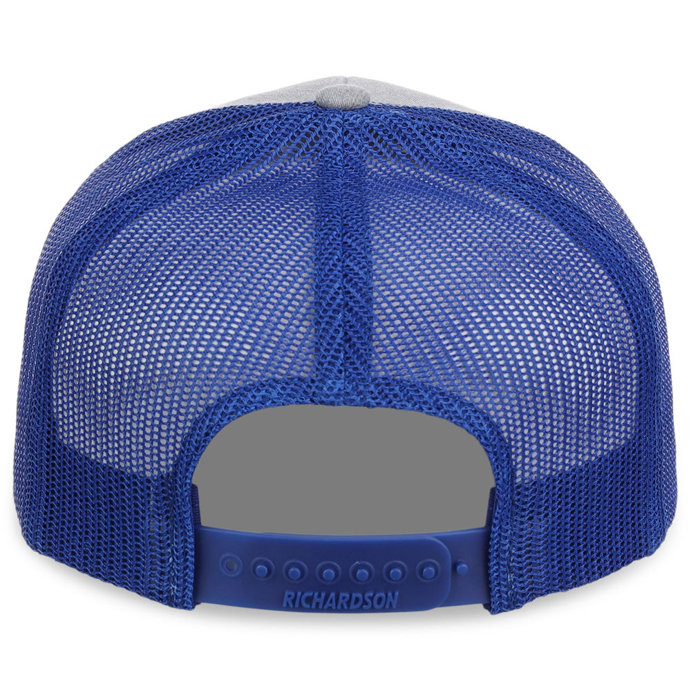 Richardson 112 Trucker - Heather Grey/Royal Blue
