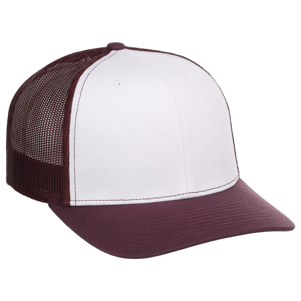 Richardson 112 Trucker - White/Maroon