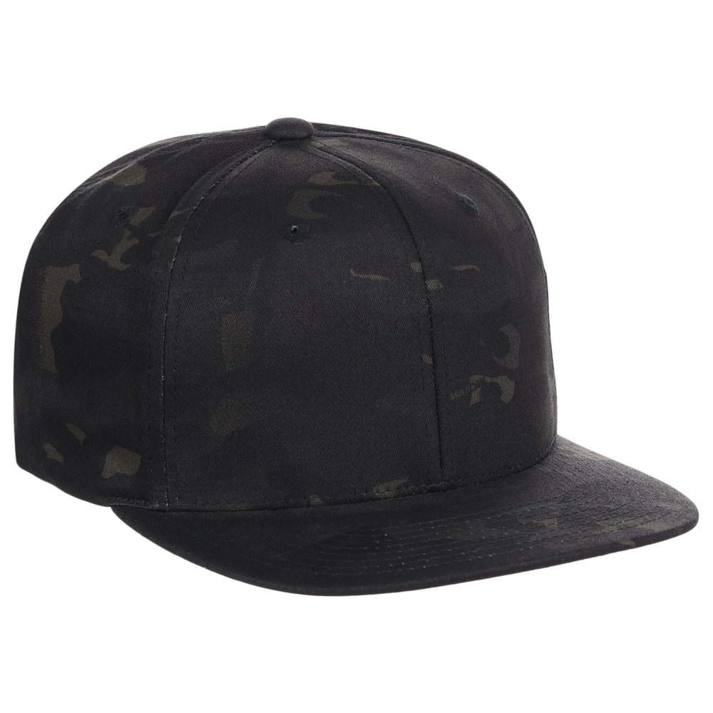 YP Classics Blank Snapback - Black/Mulitcam