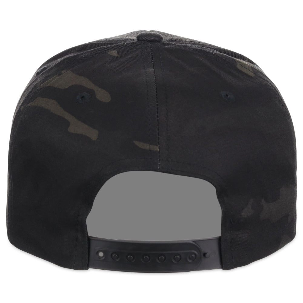 YP Classics Blank Snapback - Black/Mulitcam