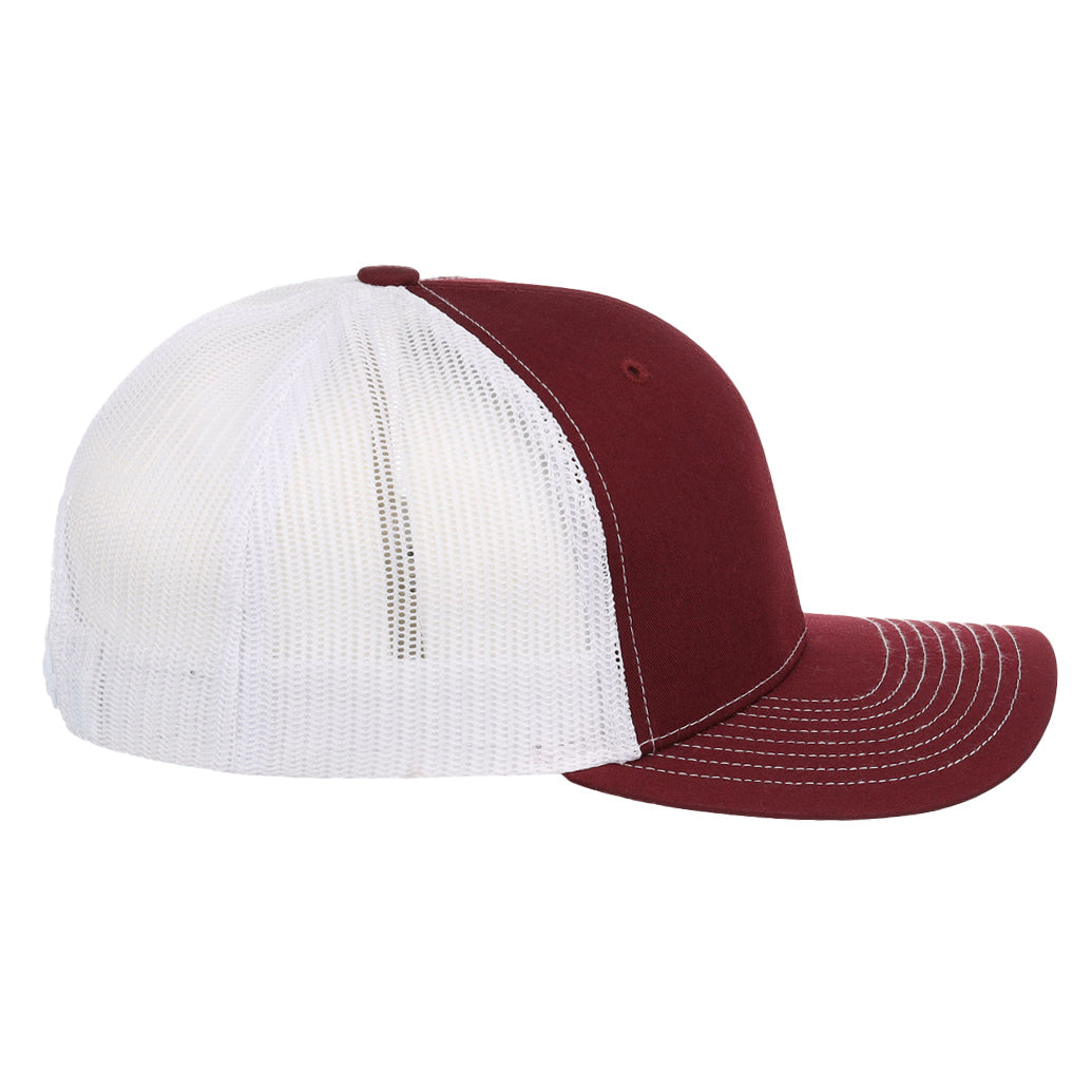 Richardson 112 Trucker - Cardinal Red/White
