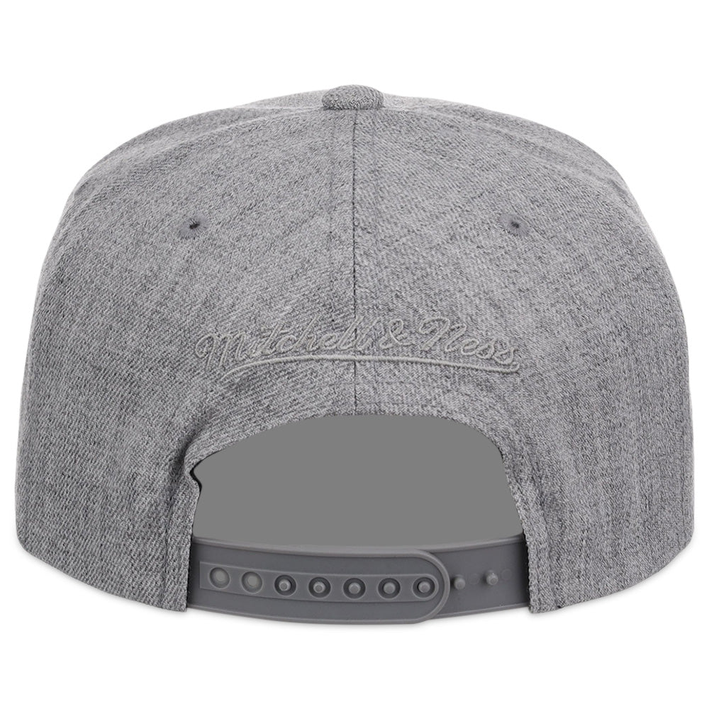 Mitchell & Ness Blank Classic Snapback - Heather Grey