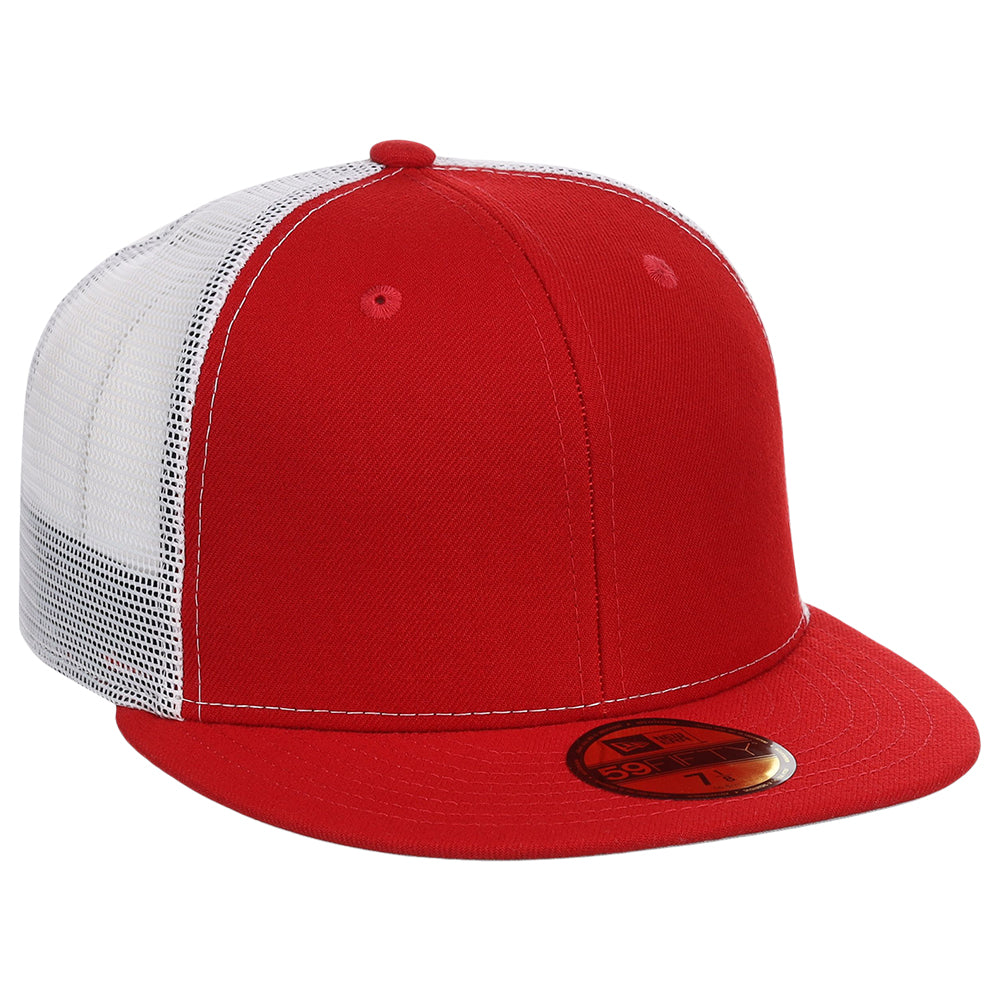 New Era Custom 59FIFTY Trucker - Red/White