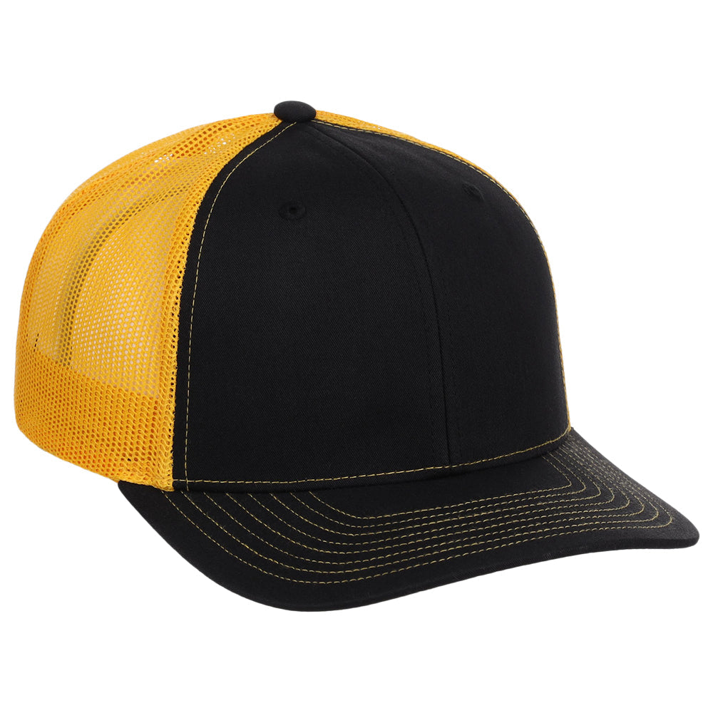 Richardson 112 Trucker - Black/Gold
