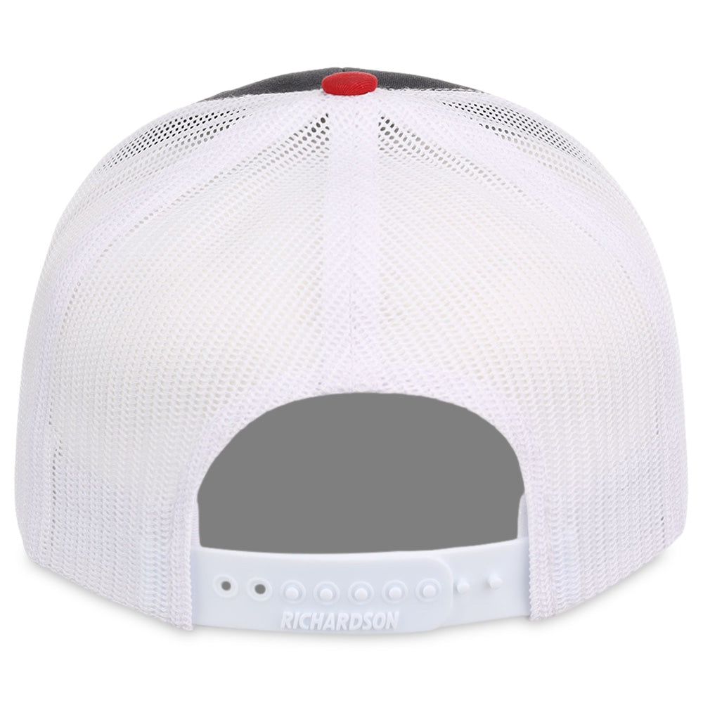Richardson 112 Trucker - Black/White/Red