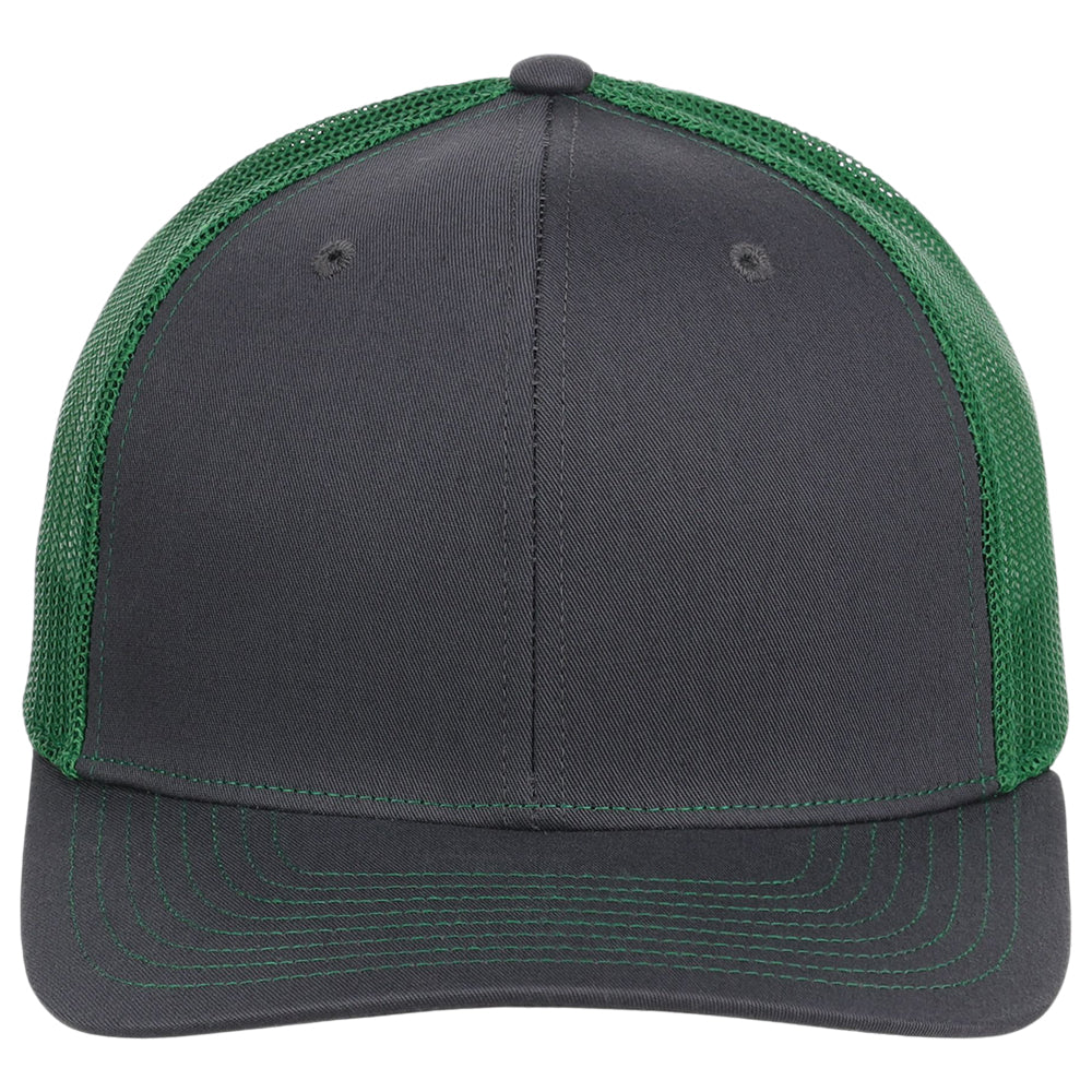 Richardson 112 Trucker - Charcoal/Kelly Green