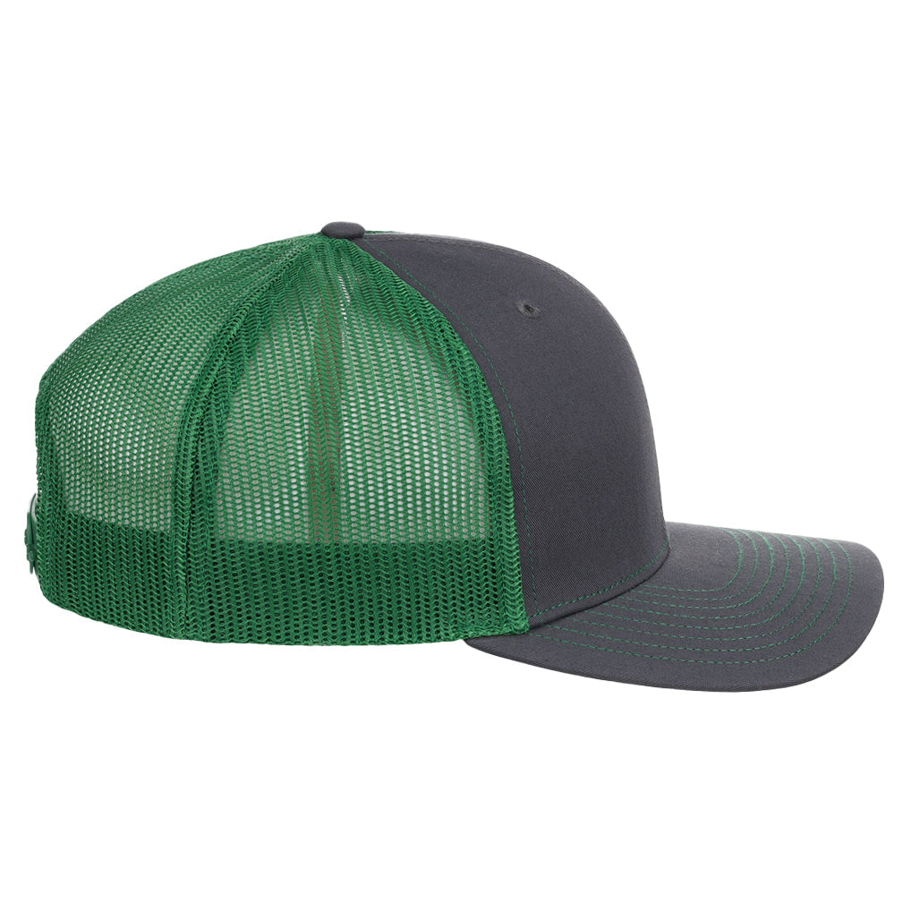 Richardson 112 Trucker - Charcoal/Kelly Green