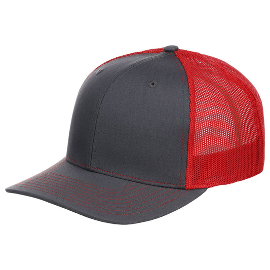 Richardson 112 Trucker - Charcoal/Red