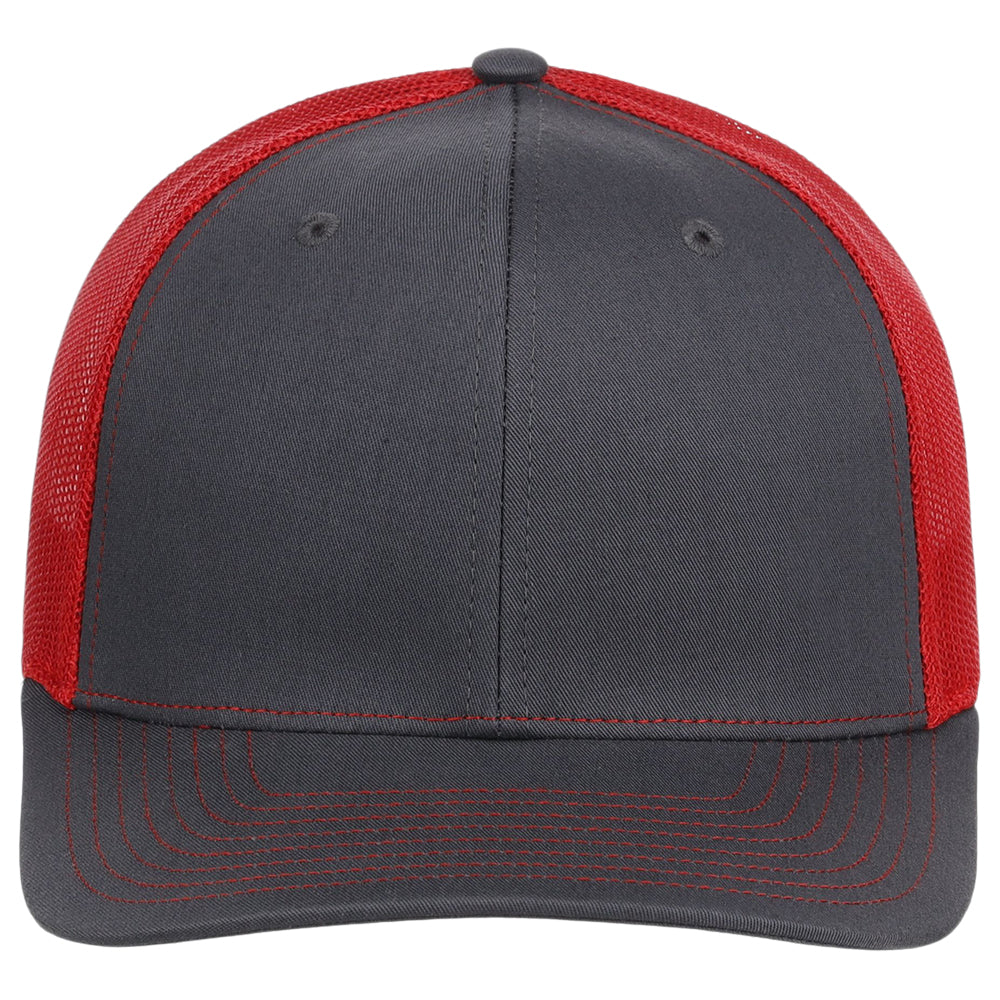 Richardson 112 Trucker - Charcoal/Red