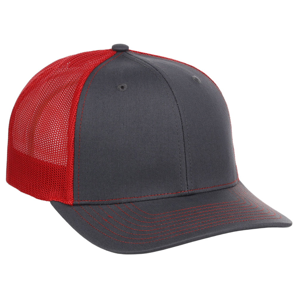 Richardson 112 Trucker - Charcoal/Red
