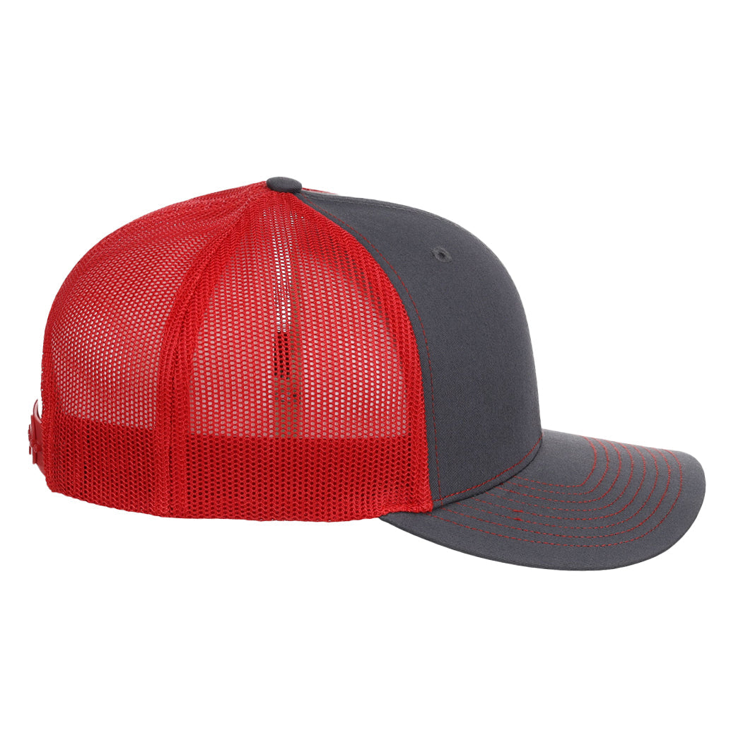 Richardson 112 Trucker - Charcoal/Red
