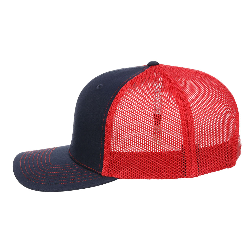 Richardson 112 Trucker - Navy/Red