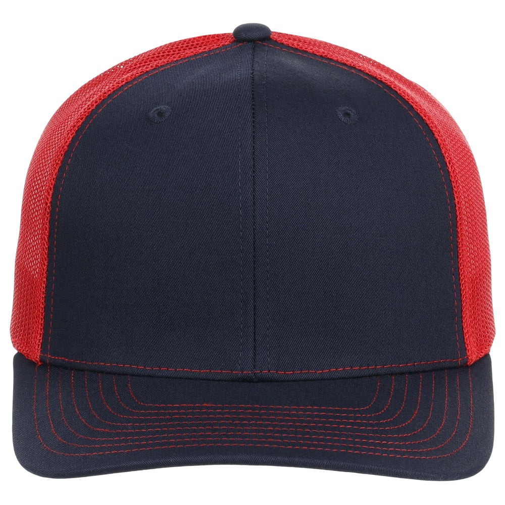 Richardson 112 Trucker - Navy/Red