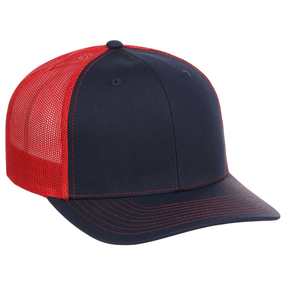 Richardson 112 Trucker - Navy/Red