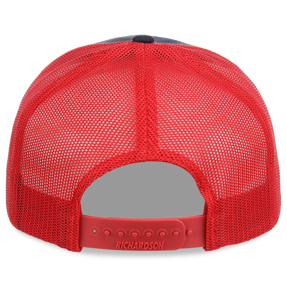 Richardson 112 Trucker - Navy/Red