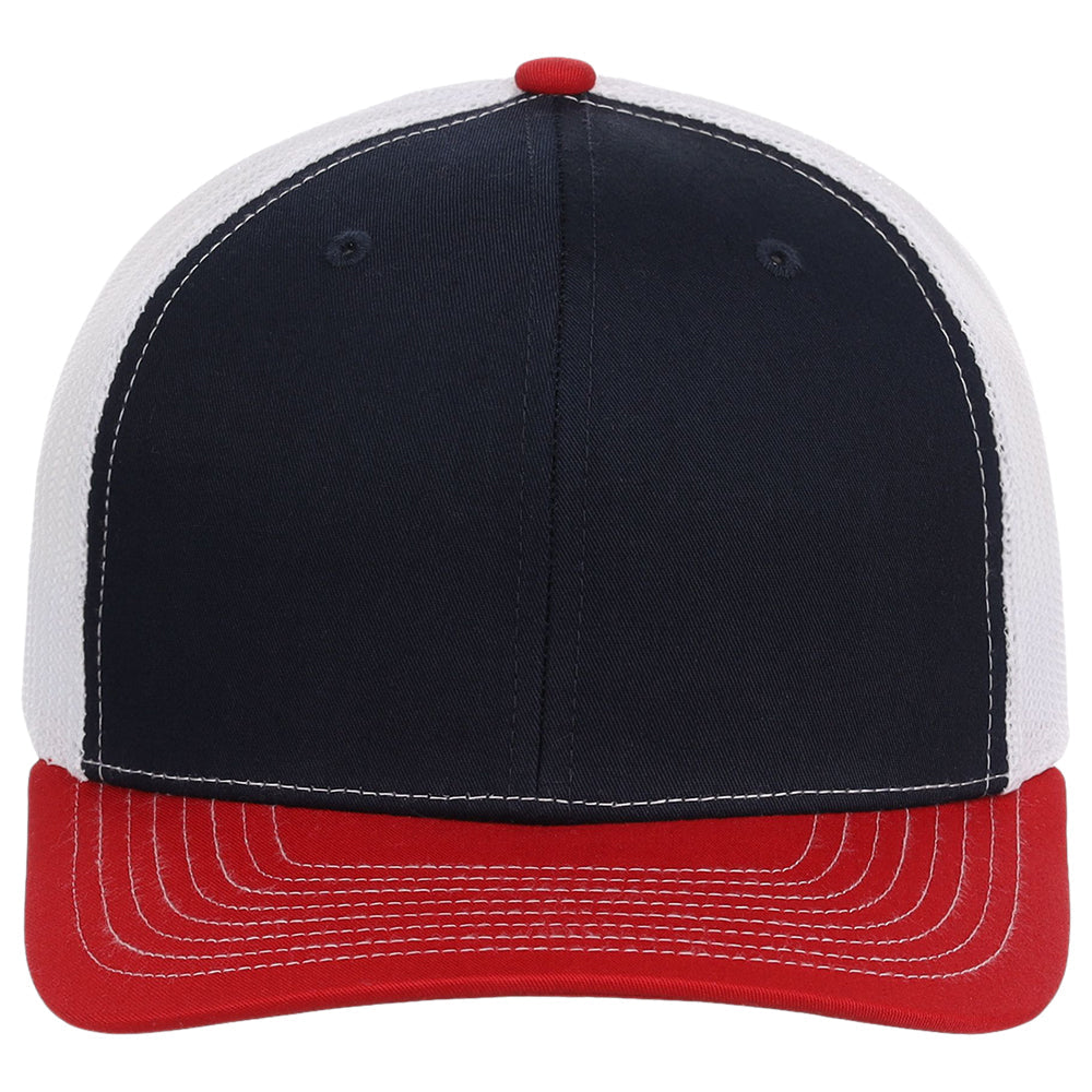 Richardson 112 Trucker - Navy/White/Red