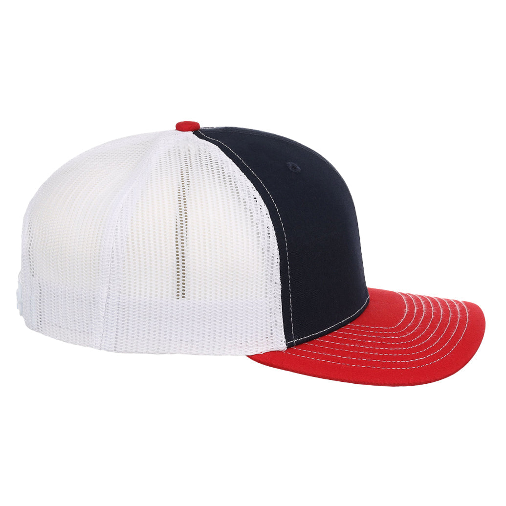 Richardson 112 Trucker - Navy/White/Red