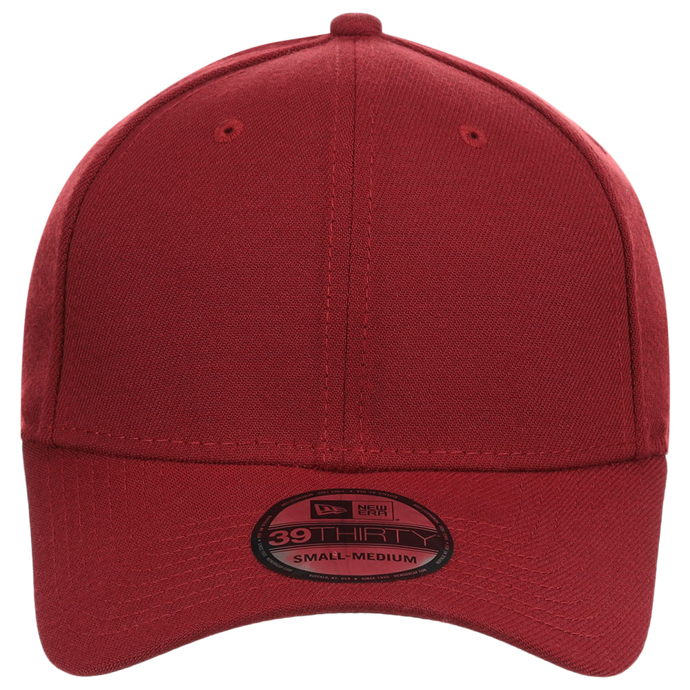 New Era Blank Poly 39THIRTY Cap - Cardinal Red