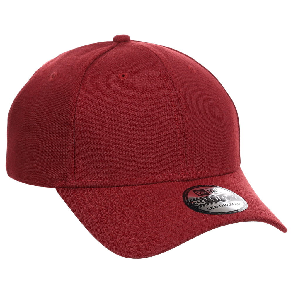 New Era Blank Poly 39THIRTY Cap - Cardinal Red