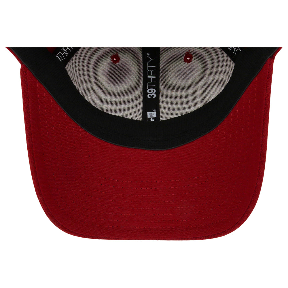 New Era Blank Poly 39THIRTY Cap - Cardinal Red